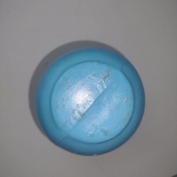 Native American hand-painted pottery, flower, Bud vase - Picture 3 of 5